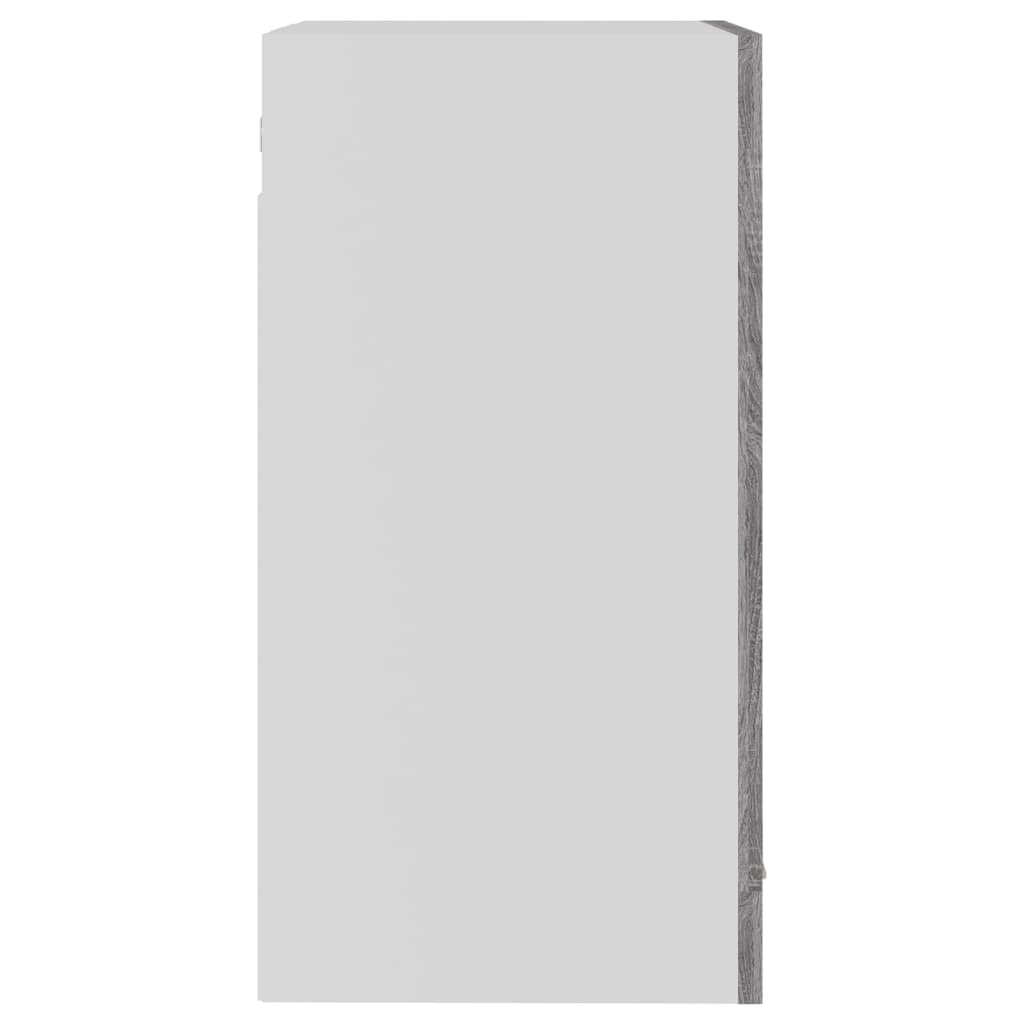 Hanging Glass Cabinet Lyon Grey Sonoma 40x31x60 cm Engineered Wood