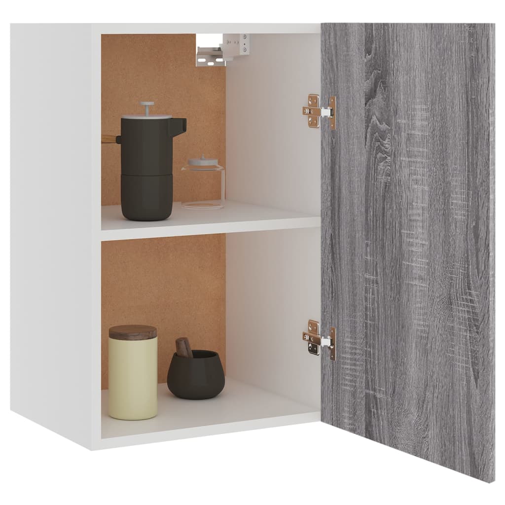 Hanging Cabinet Lyon Grey Sonoma 39.5x31x60 cm Engineered Wood