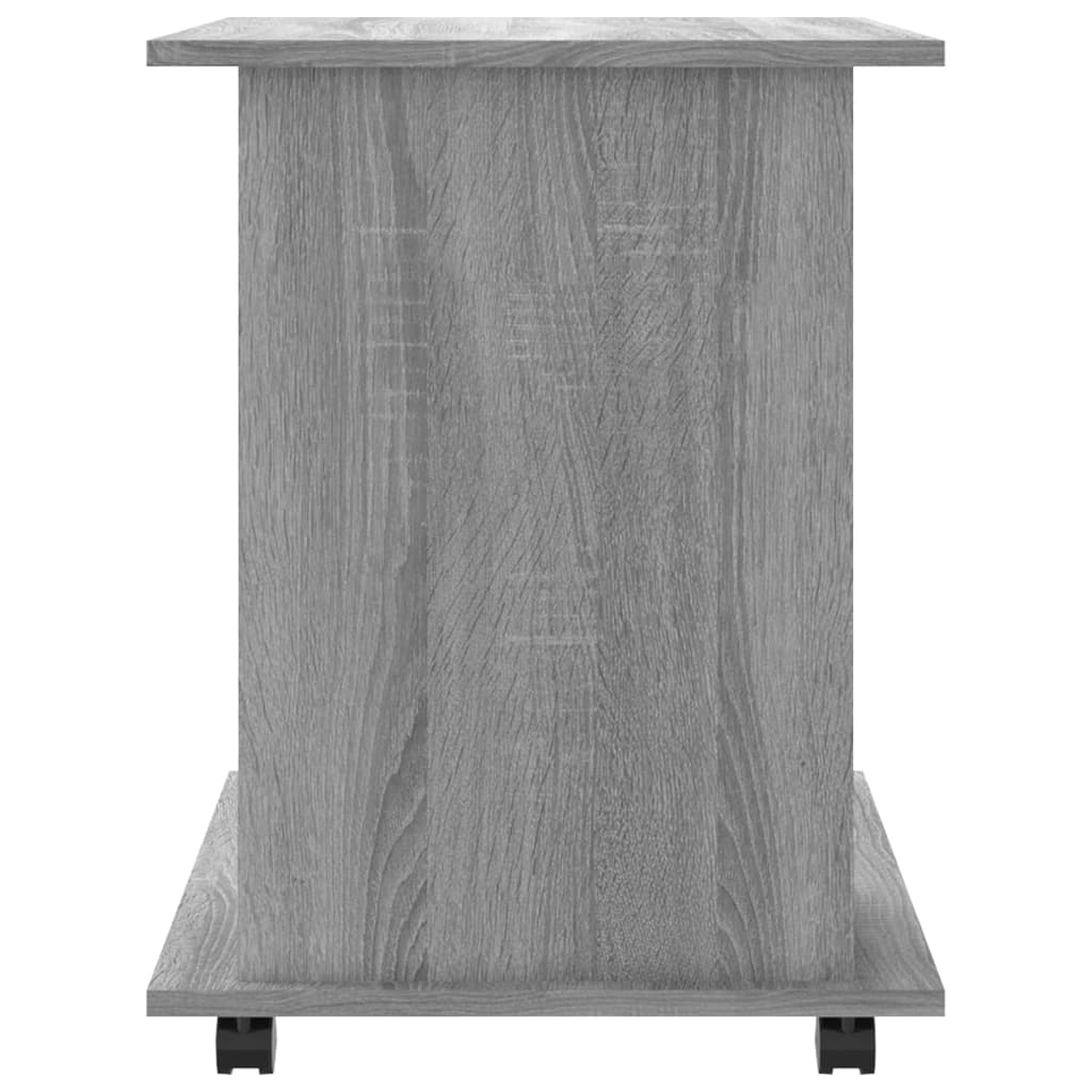 Rolling Cabinet Grey Sonoma 60x45x60 cm Engineered Wood