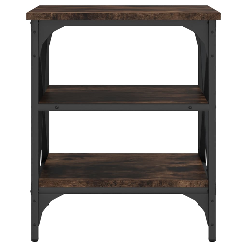 Side Table Smoked Oak 40x42x50 cm Engineered Wood