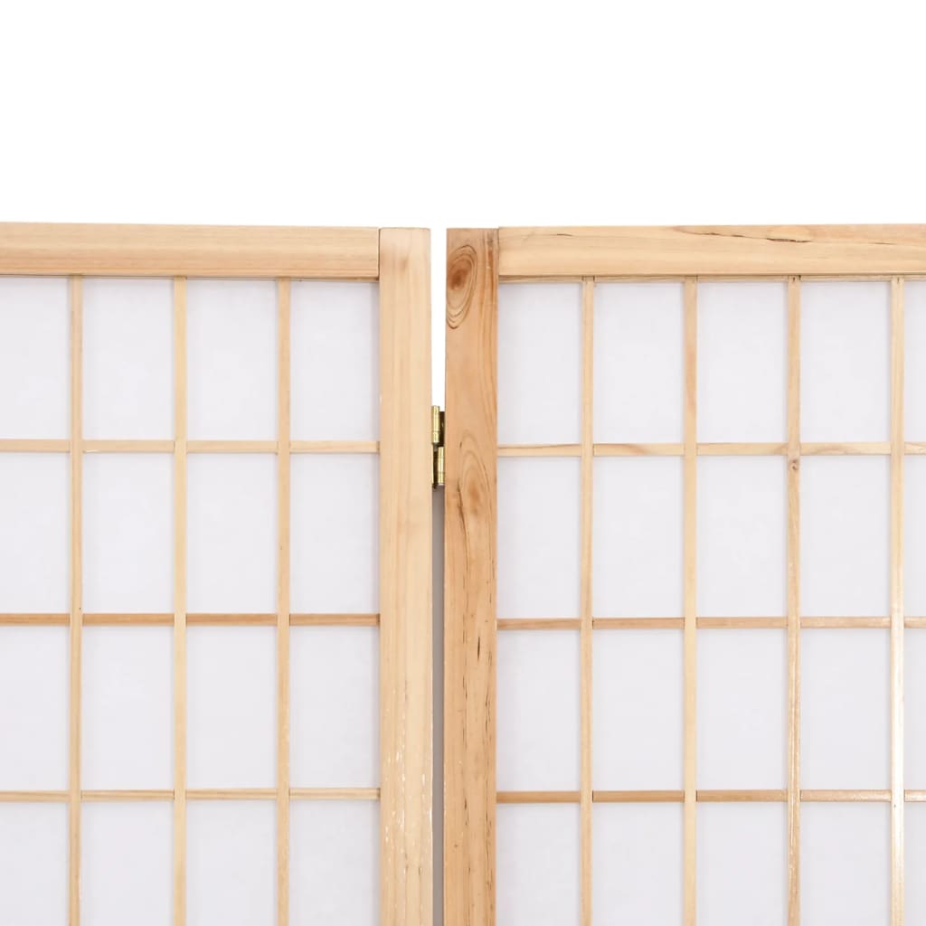 Folding 5-Panel Room Divider Japanese Style 200x170 cm
