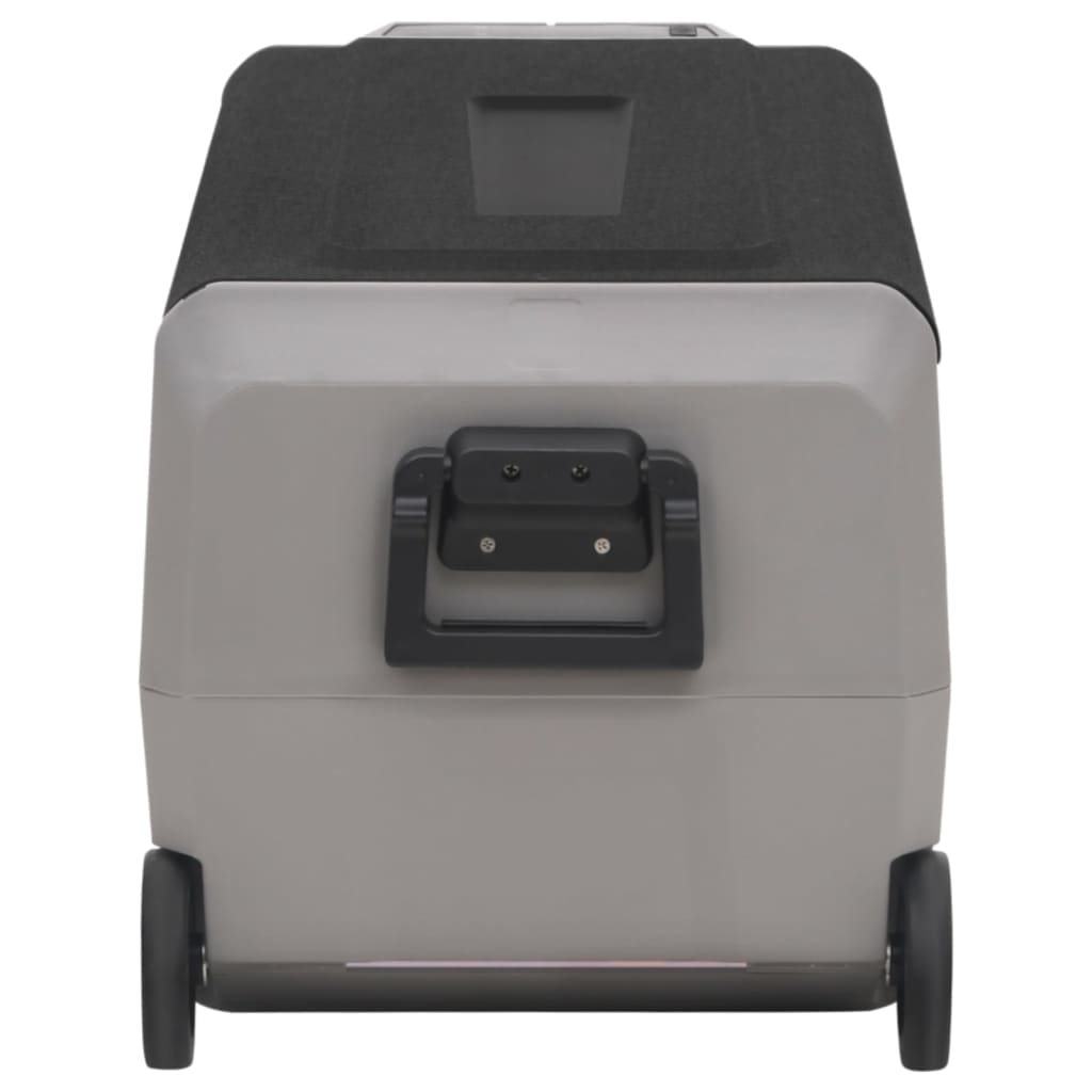 Cool Box with Wheel and Handle Black & Grey 36 L PP & PE