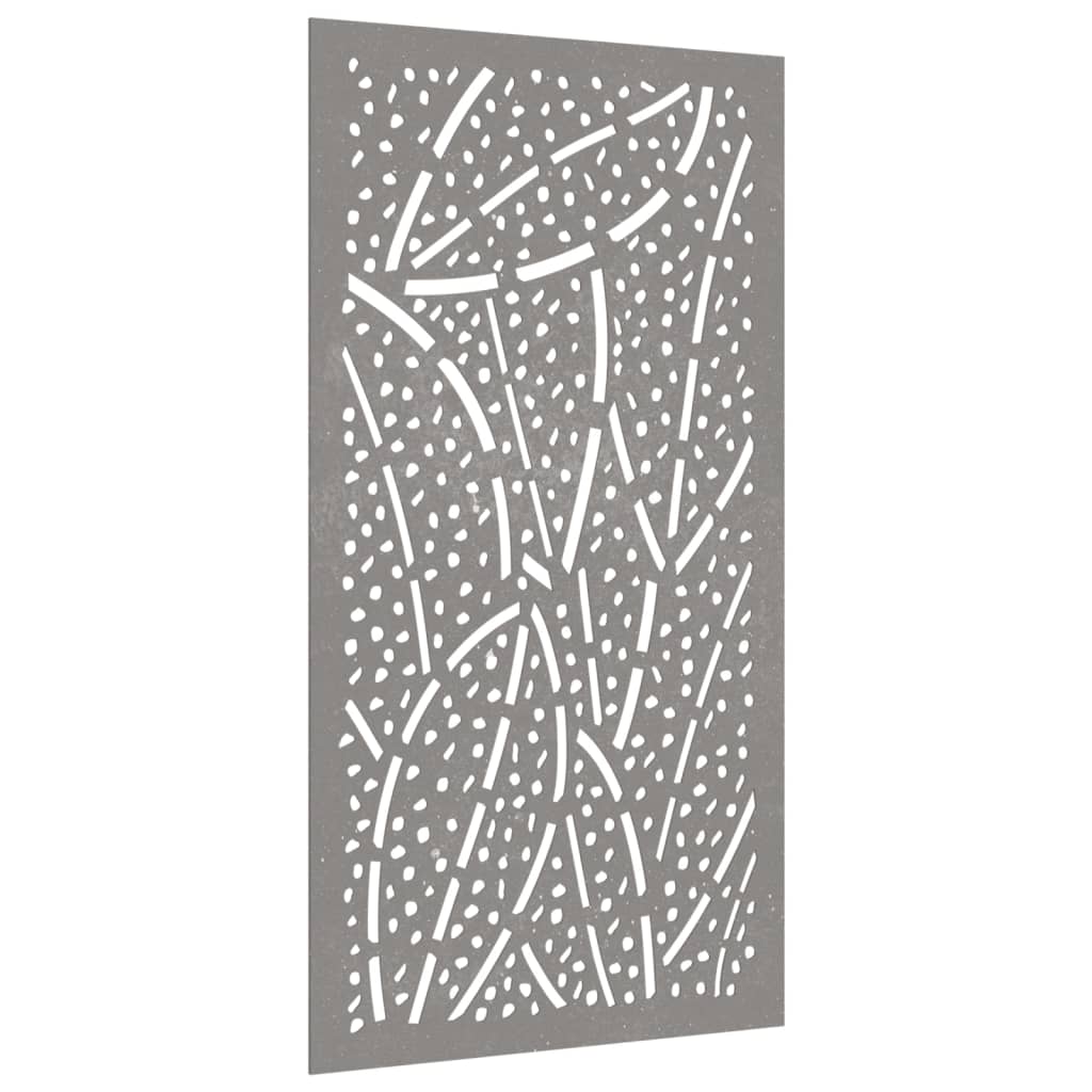 Garden Wall Decoration 105X55 Cm Corten Steel Leaf Design