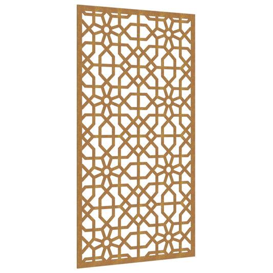Garden Wall Decoration 105X55 Cm Corten Steel Moorish Design