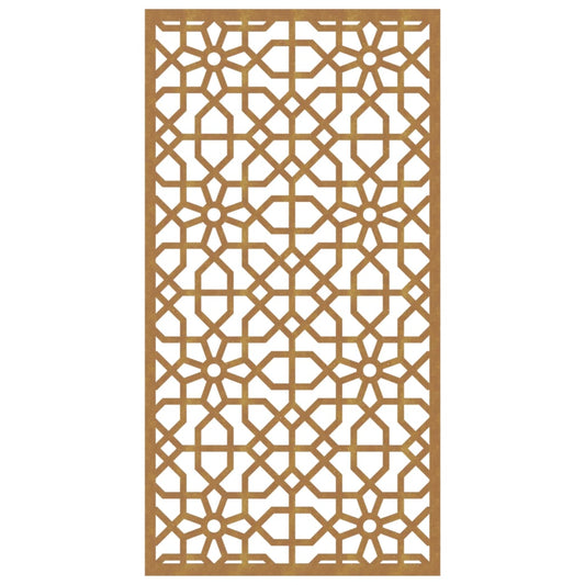 Garden Wall Decoration 105X55 Cm Corten Steel Moorish Design