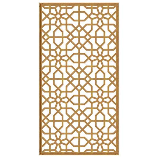 Garden Wall Decoration 105X55 Cm Corten Steel Moorish Design