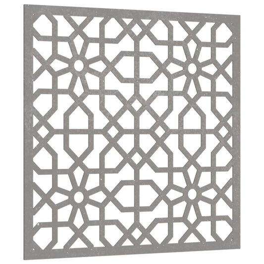 Garden Wall Decoration 55X55 Cm Corten Steel Moorish Design