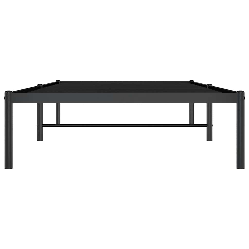 Metal Bed Frame without Mattress Black 90x200cm