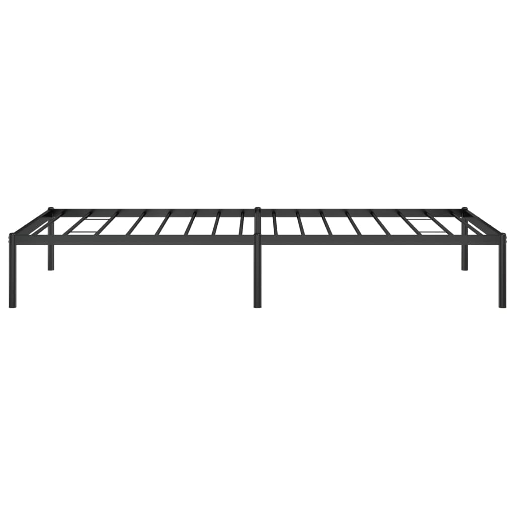 Metal Bed Frame without Mattress Black 90x200cm