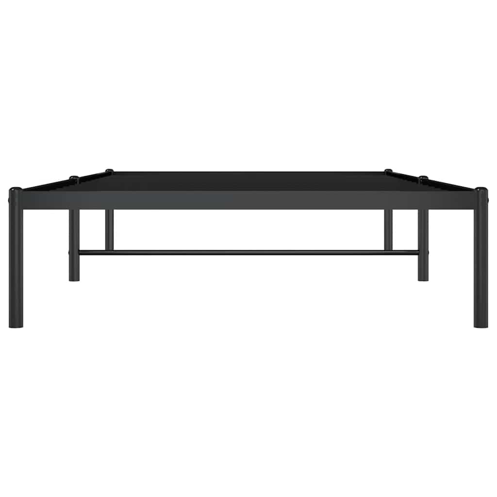 Metal Bed Frame without Mattress Black 100x190cm