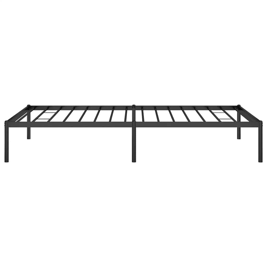 Metal Bed Frame without Mattress Black 100x190cm