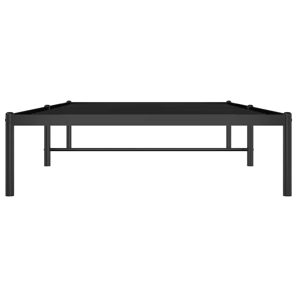 Metal Bed Frame without Mattress Black 100x200cm