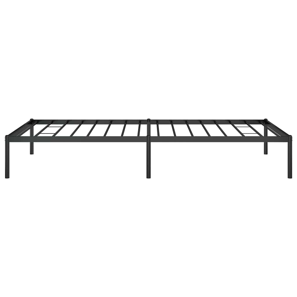 Metal Bed Frame without Mattress Black 100x200cm