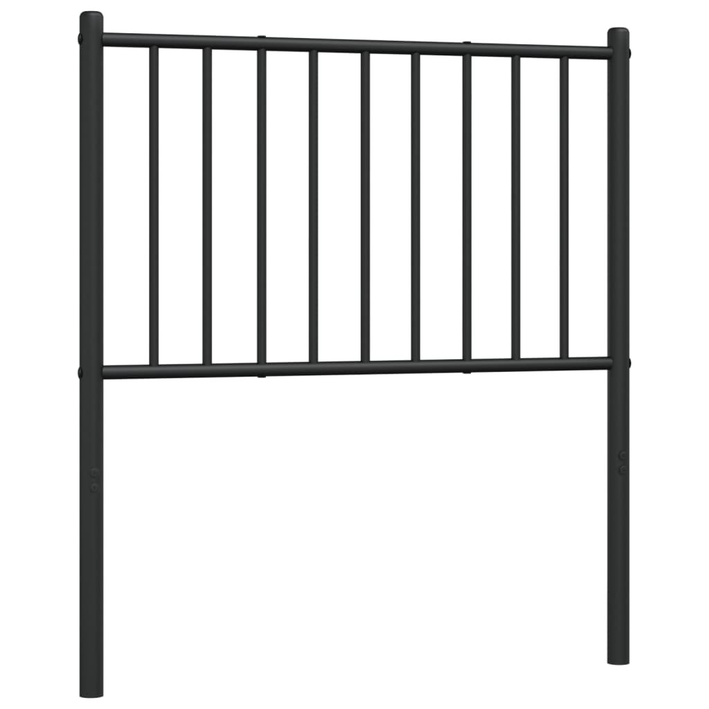 Metal Headboard Black 75 cm