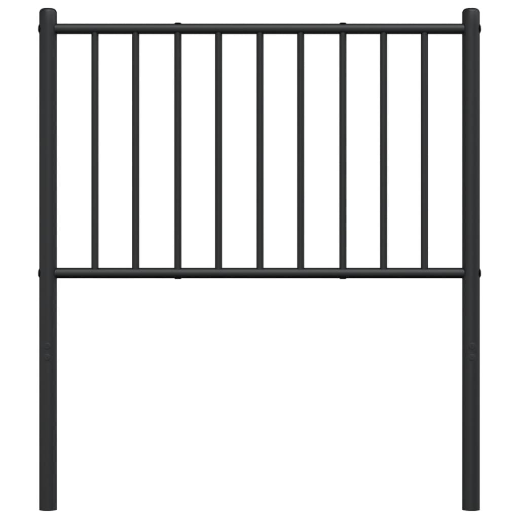 Metal Headboard Black 75 cm