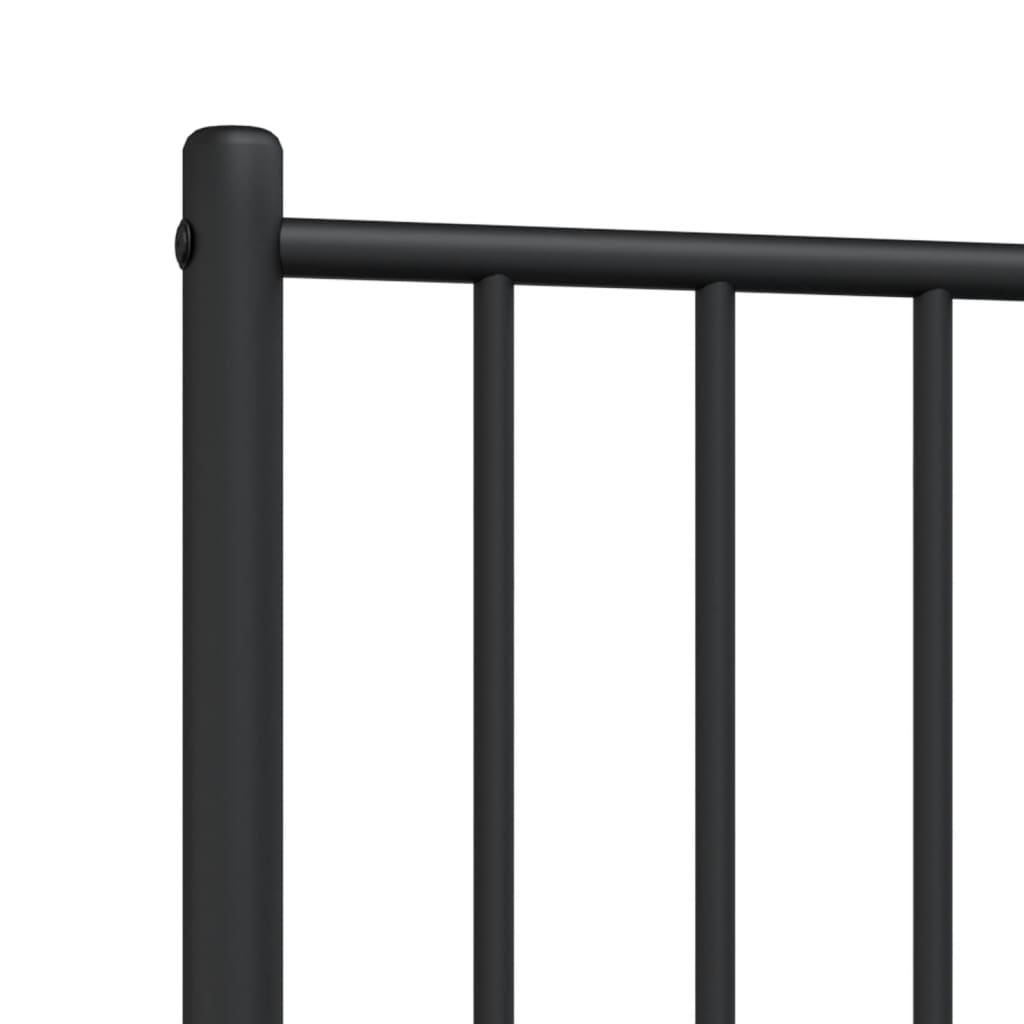 Metal Headboard Black 75 cm