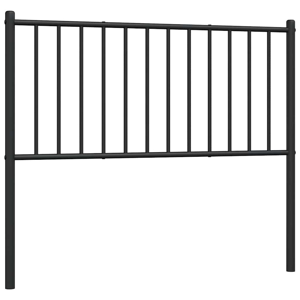 Metal Headboard Black 100 cm