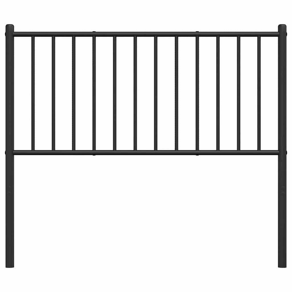 Metal Headboard Black 100 cm