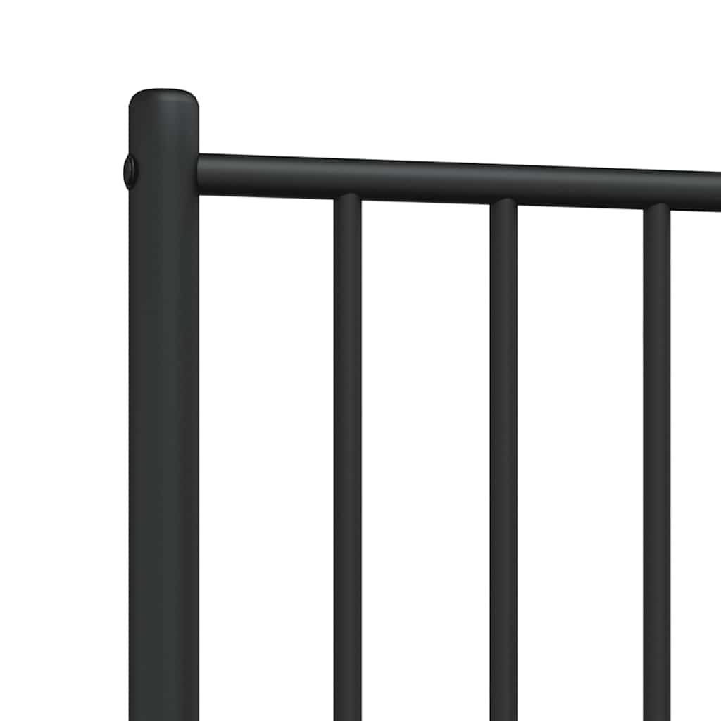 Metal Headboard Black 100 cm