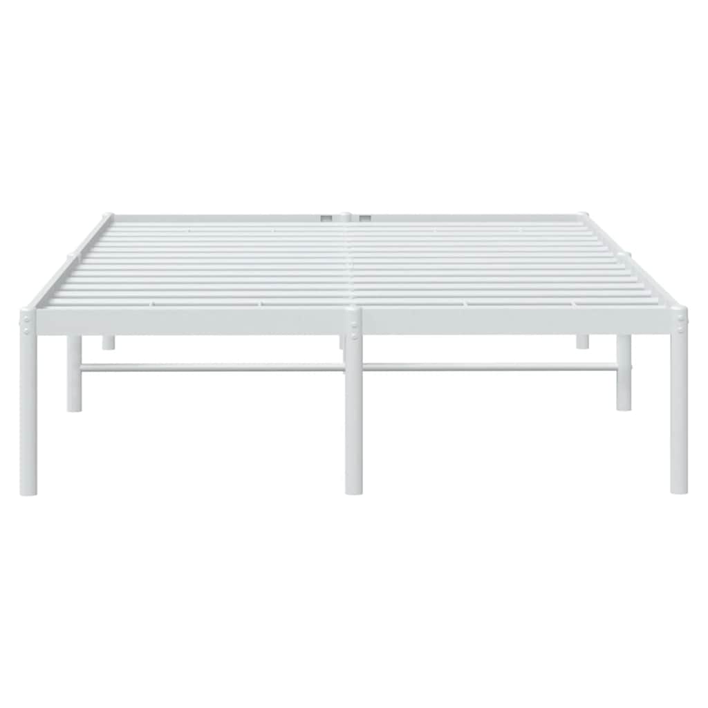 Metal Bed Frame without Mattress White 120x200cm