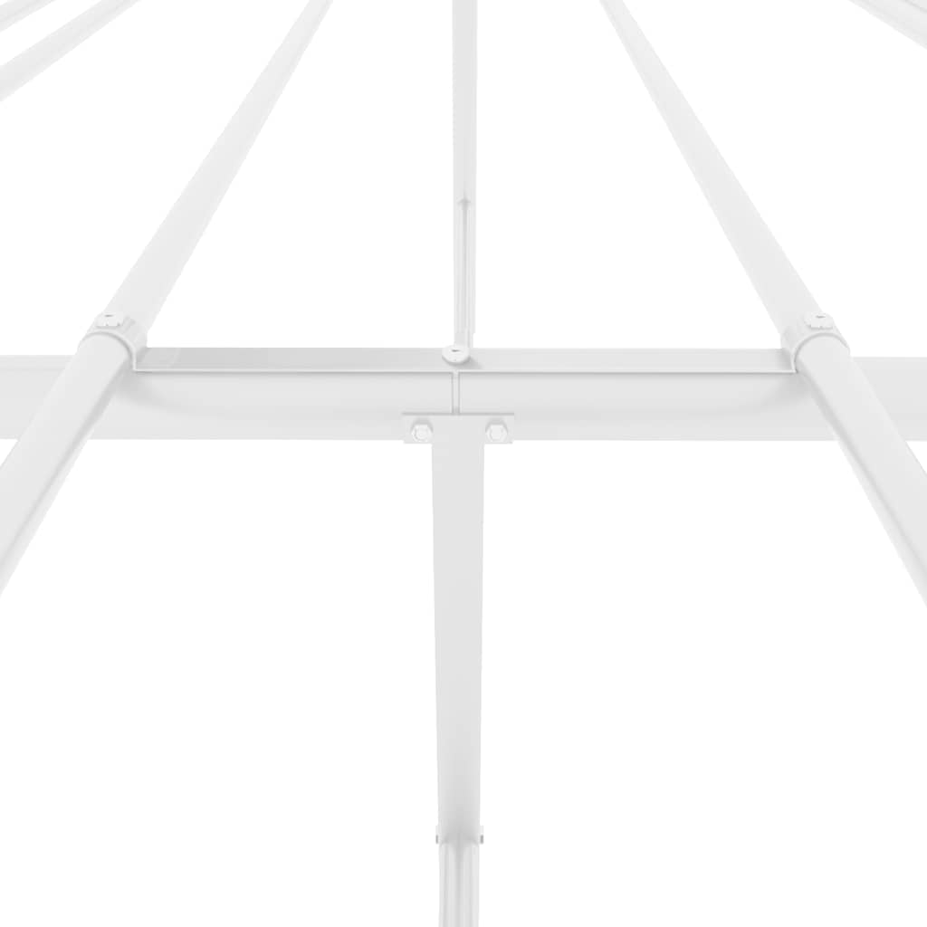 Metal Bed Frame without Mattress White 180x200cm