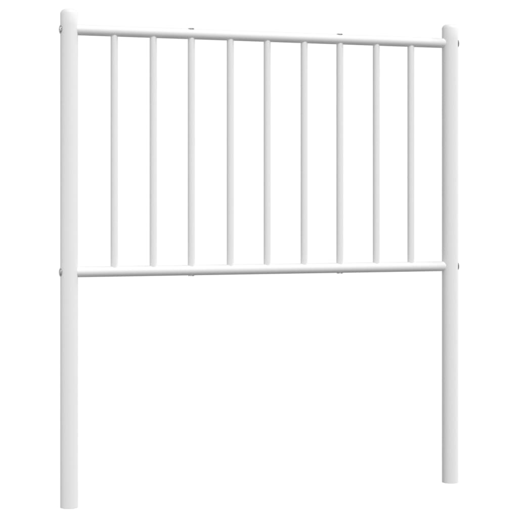 Metal Headboard White 80 cm