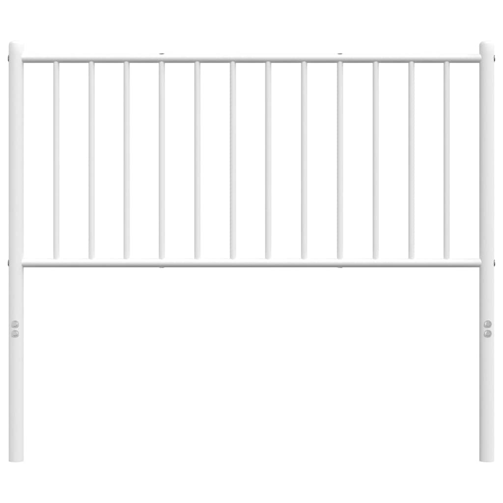 Metal Headboard White 100 cm