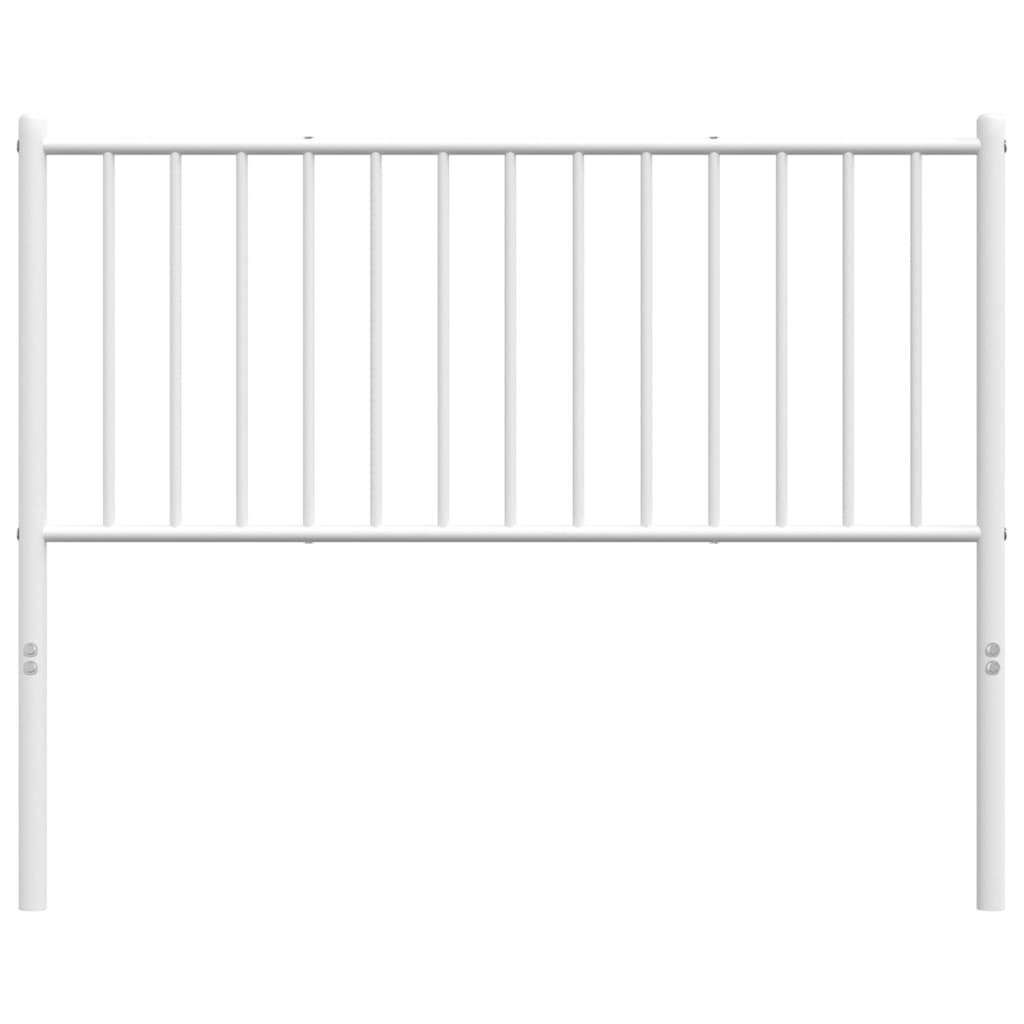 Metal Headboard White 107 cm