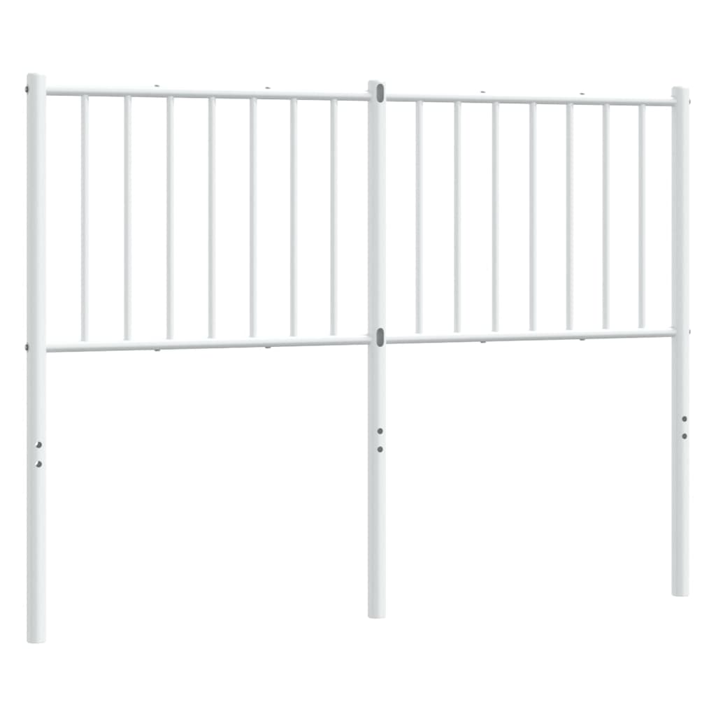 Metal Headboard White 120 cm