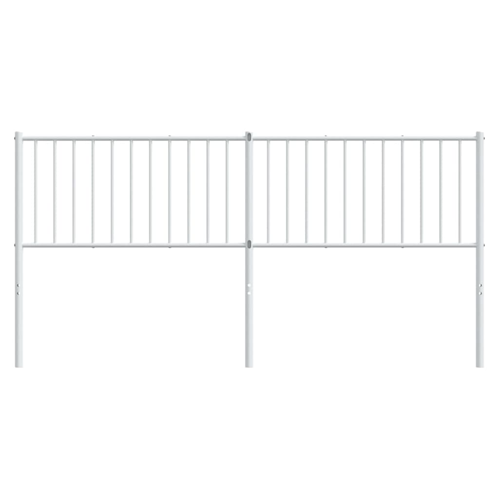 Metal Headboard White 180 cm