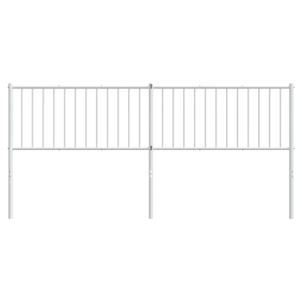 Metal Headboard White 193 cm