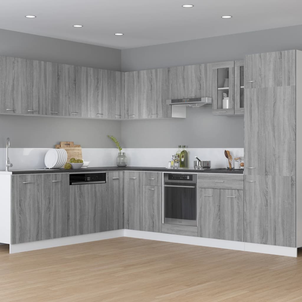 Hanging Cabinet Lyon Grey Sonoma 29.5x31x60 cm Engineered Wood