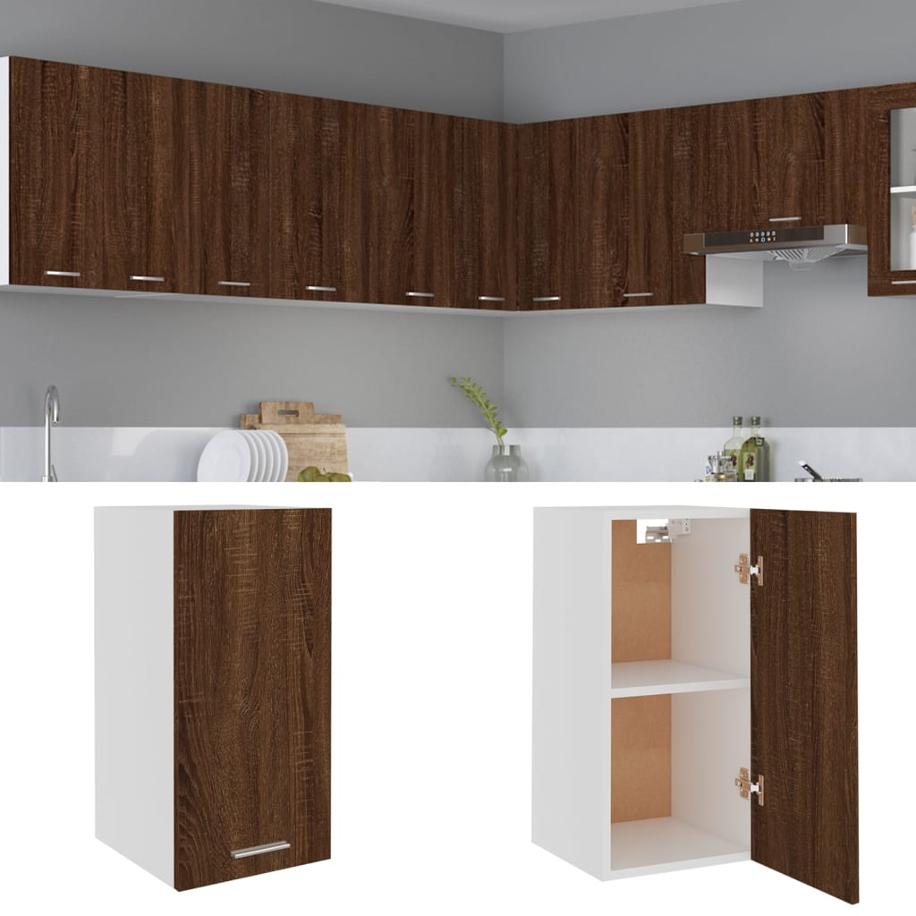 Hanging Cabinet Lyon Brown Oak 29.5x31x60 cm Engineered Wood