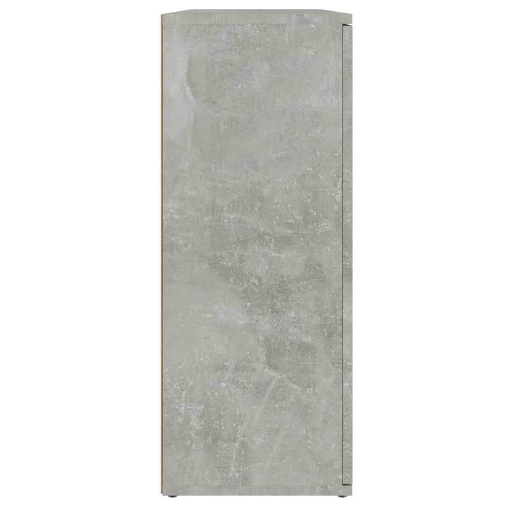 Sideboard Concrete Grey 91x29.5x75 cm Engineered Wood
