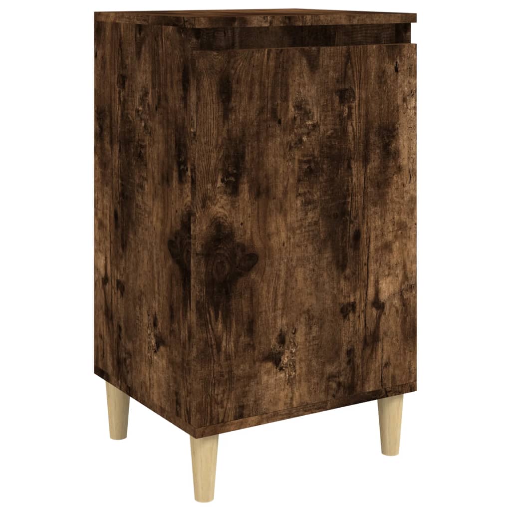 Bedside Cabinet Smoked Oak 40x35x70 cm Engineered Wood