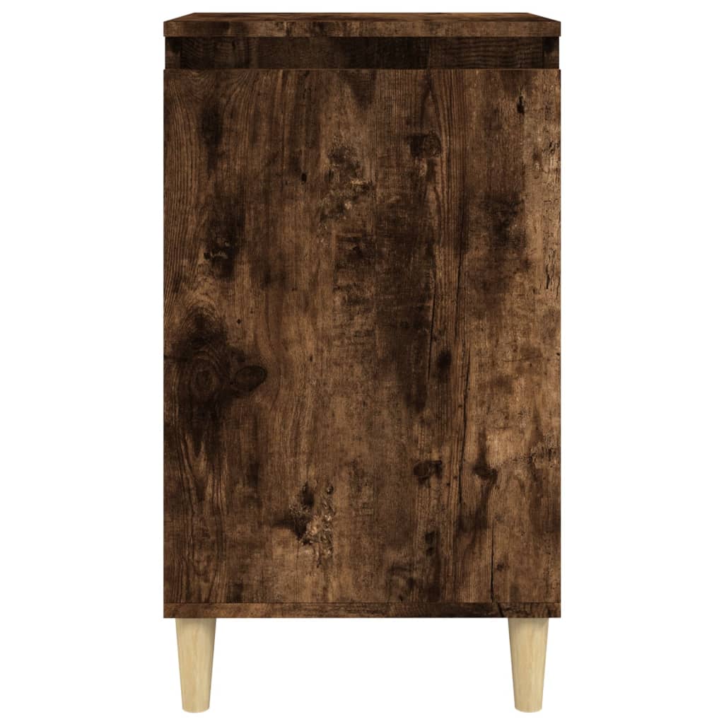 Bedside Cabinet Smoked Oak 40x35x70 cm Engineered Wood