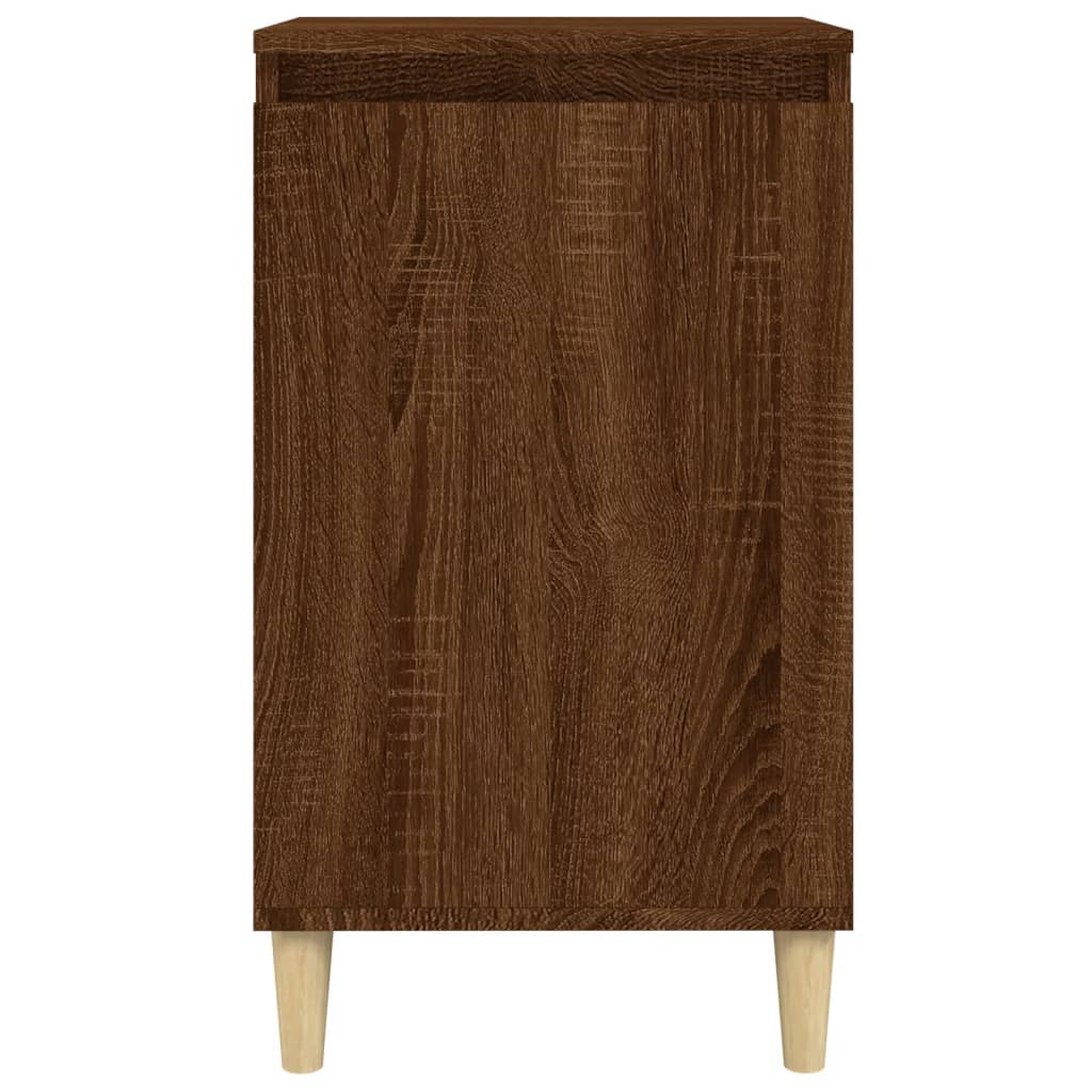 Bedside Cabinet Brown Oak 40x35x70 cm Engineered Wood