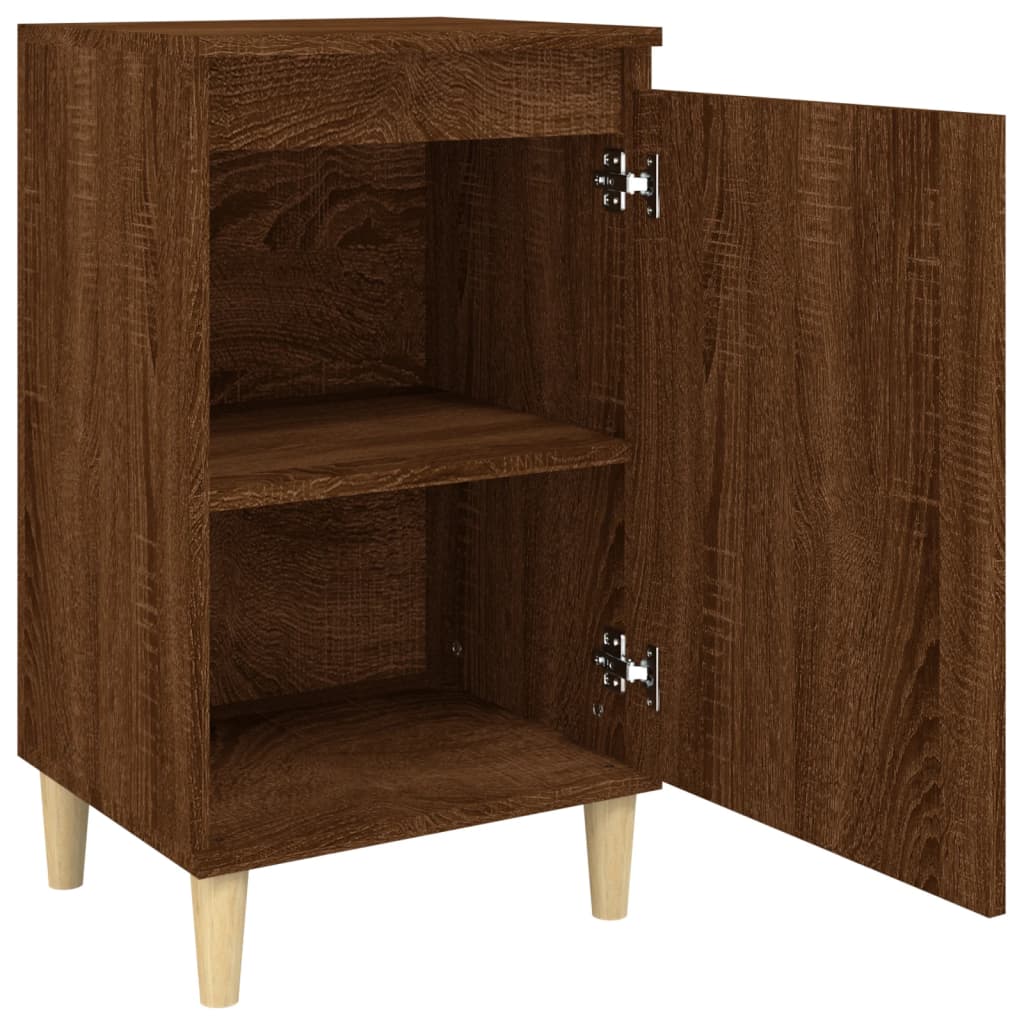 Bedside Cabinet Brown Oak 40x35x70 cm Engineered Wood