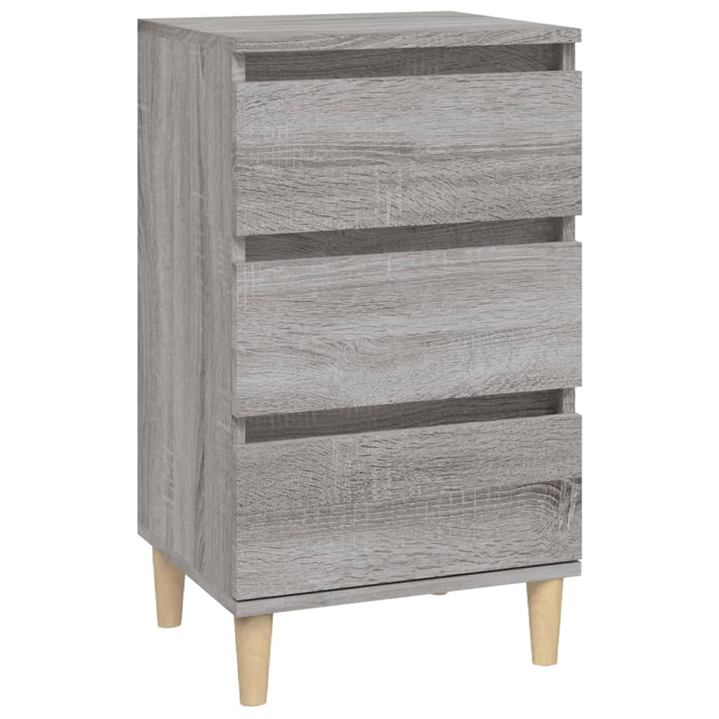 Bedside Cabinet Grey Sonoma 40x35x70 cm Engineered Wood