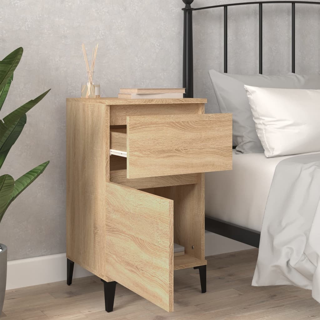 Bedside Cabinet Sonoma Oak 40x35x70 cm