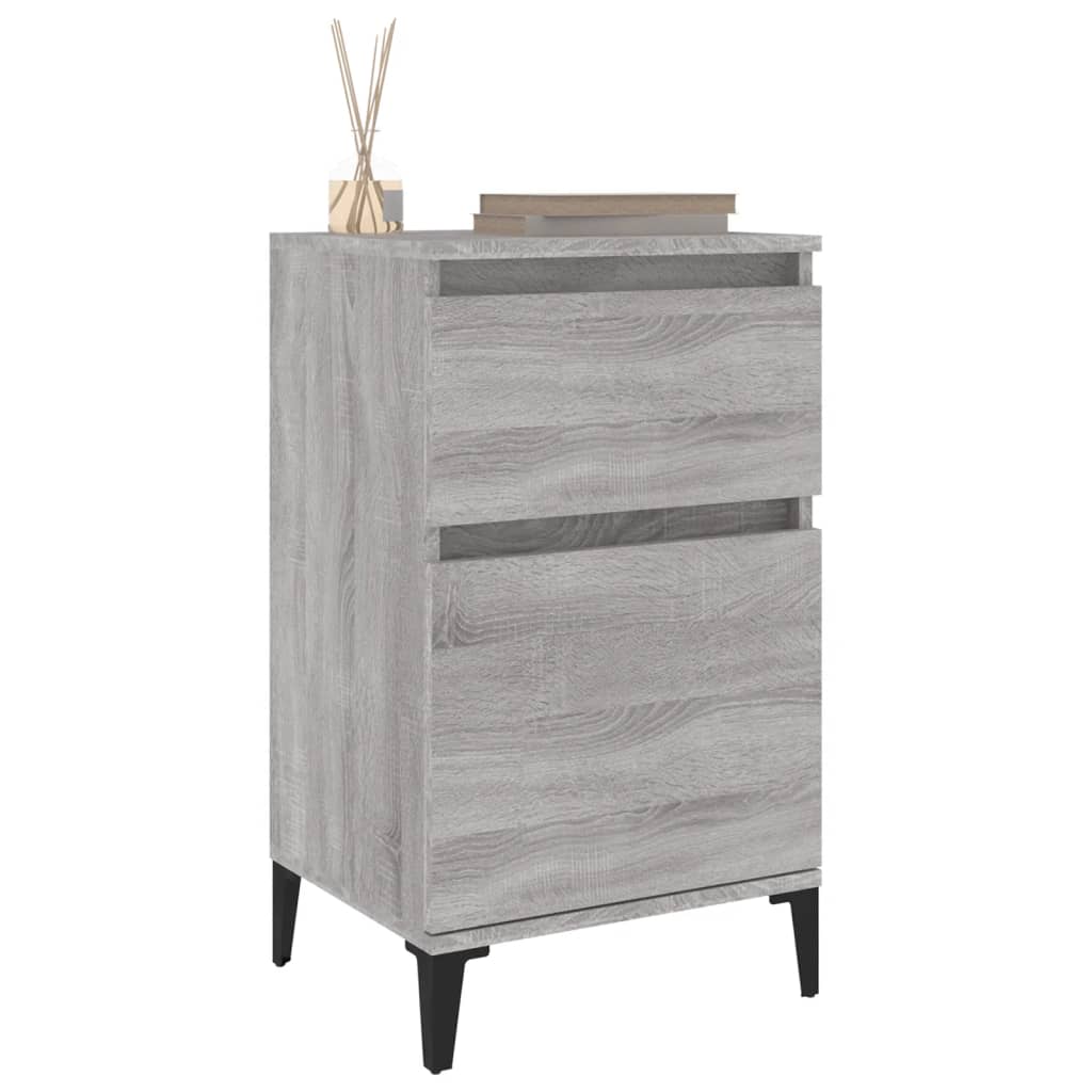 Bedside Cabinet Grey Sonoma 40x35x70 cm