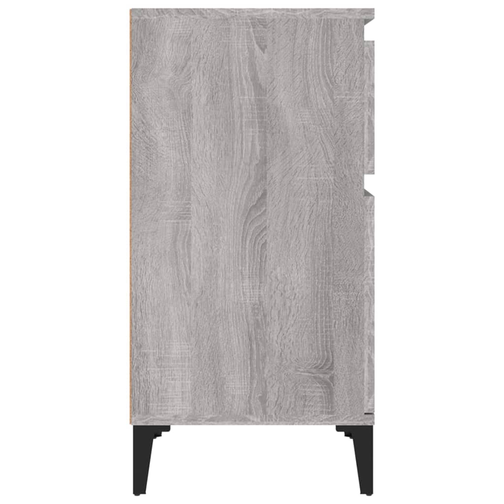 Bedside Cabinet Grey Sonoma 40x35x70 cm