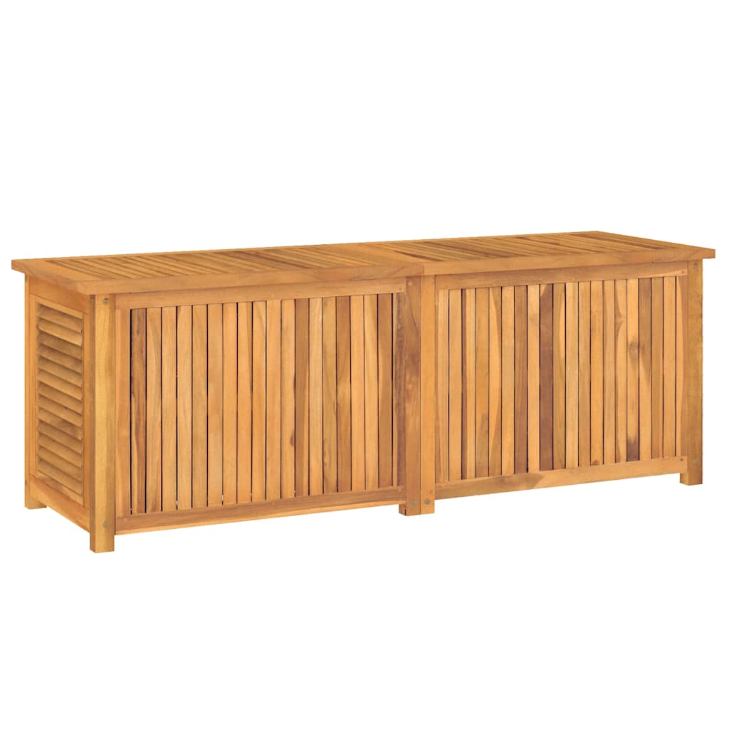 Garden Storage Box with Bag 150x50x55 cm Solid Wood Teak