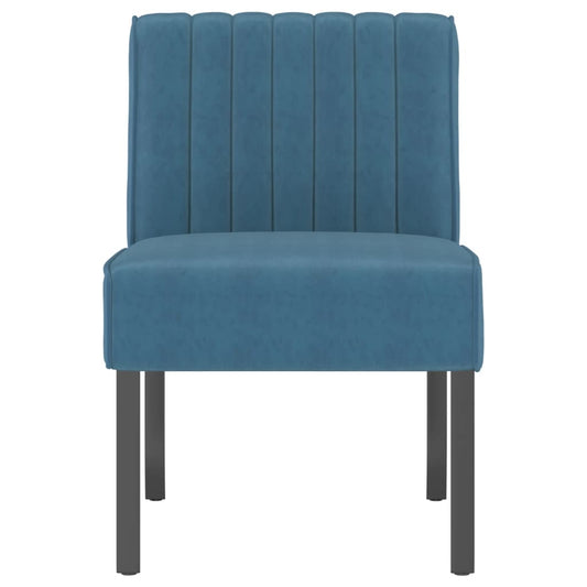Slipper Chair Blue Velvet