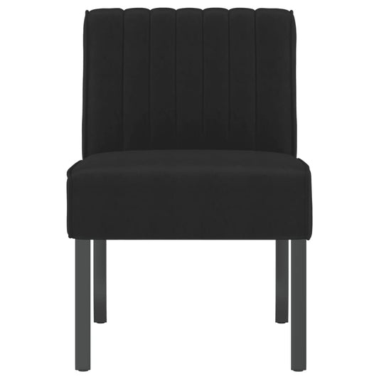 Slipper Chair Black Velvet