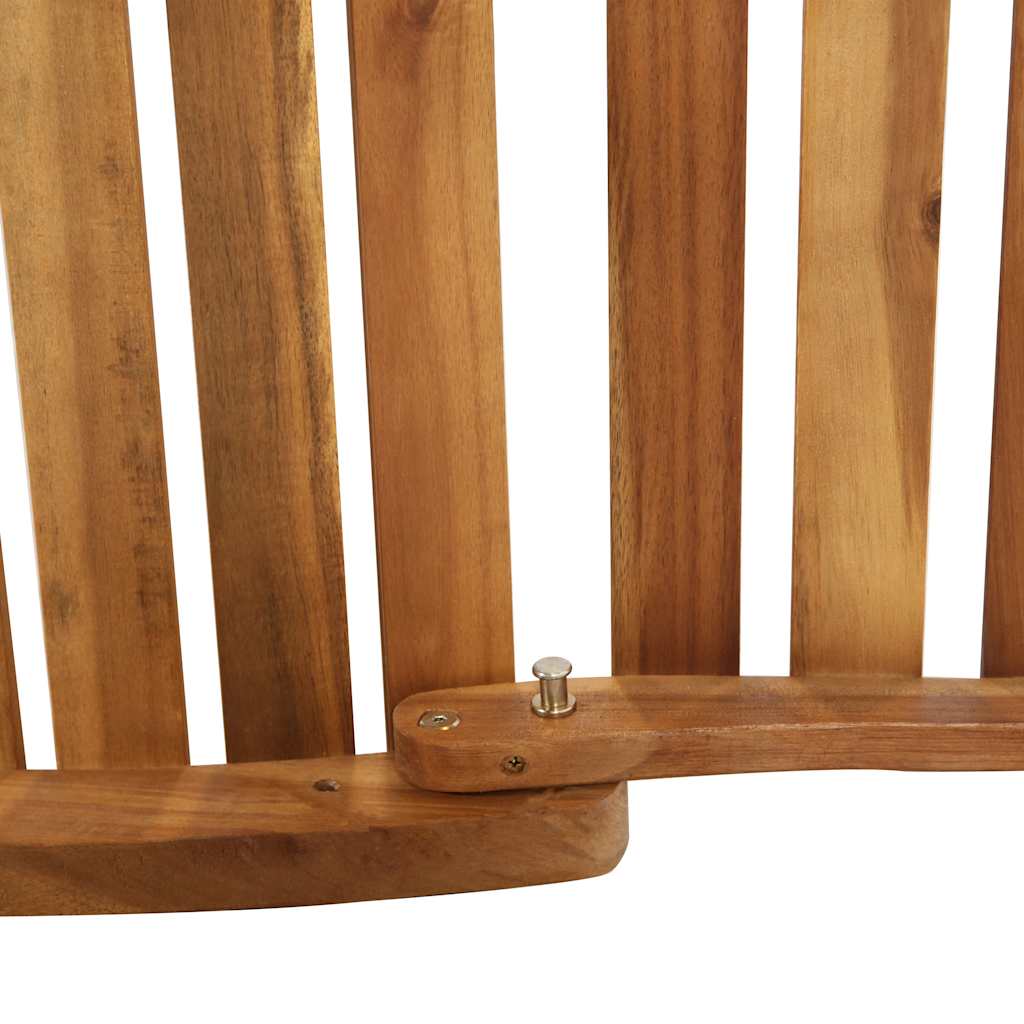 Sun Lounger with Dark Grey Cushions Solid Wood Acacia