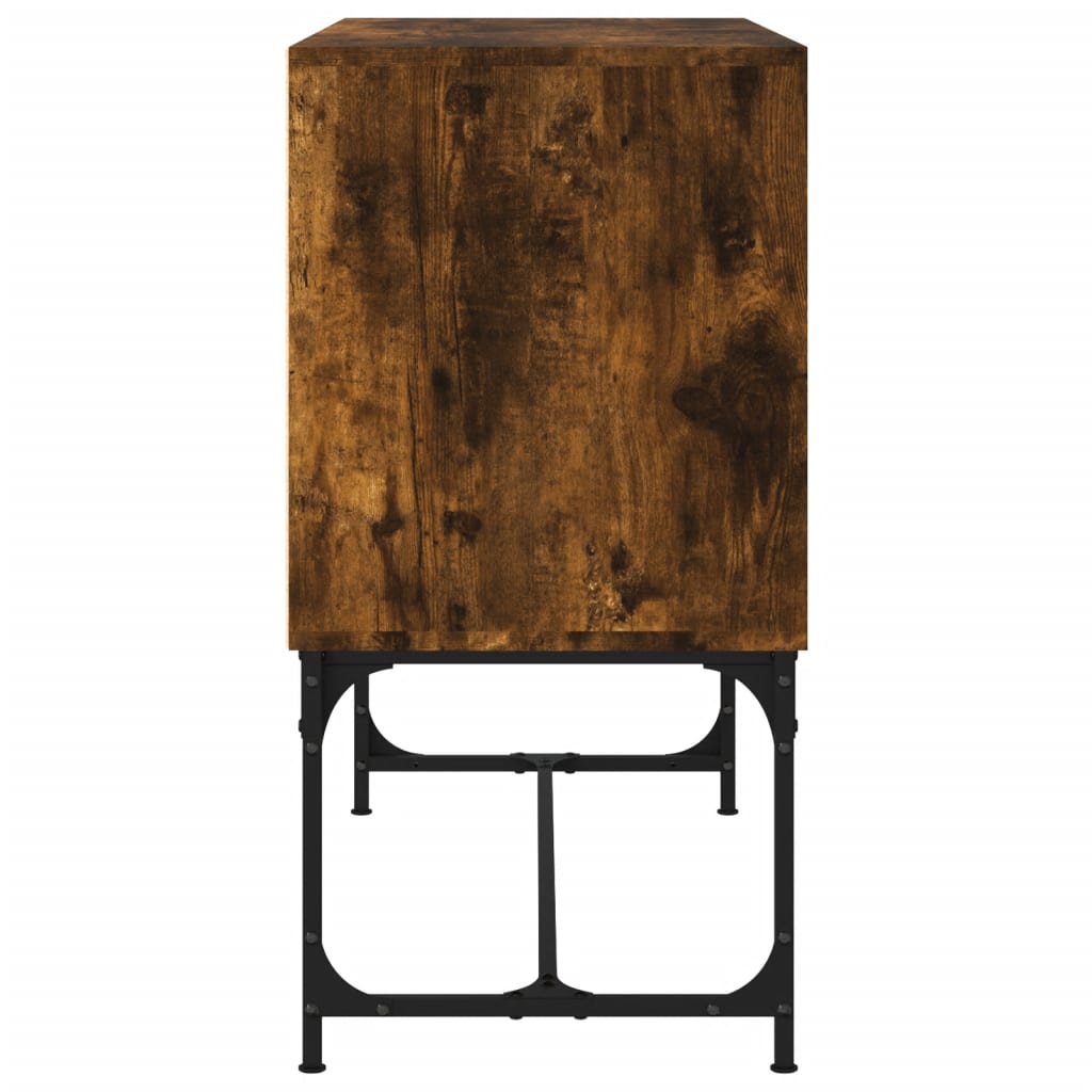 Sideboard Smoked Oak 100x40x79.5 cm Engineered Wood