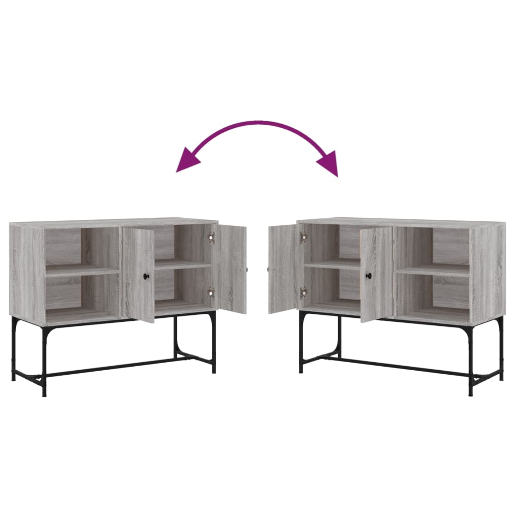 Sideboard Grey Sonoma 100x40x79.5 cm Engineered Wood