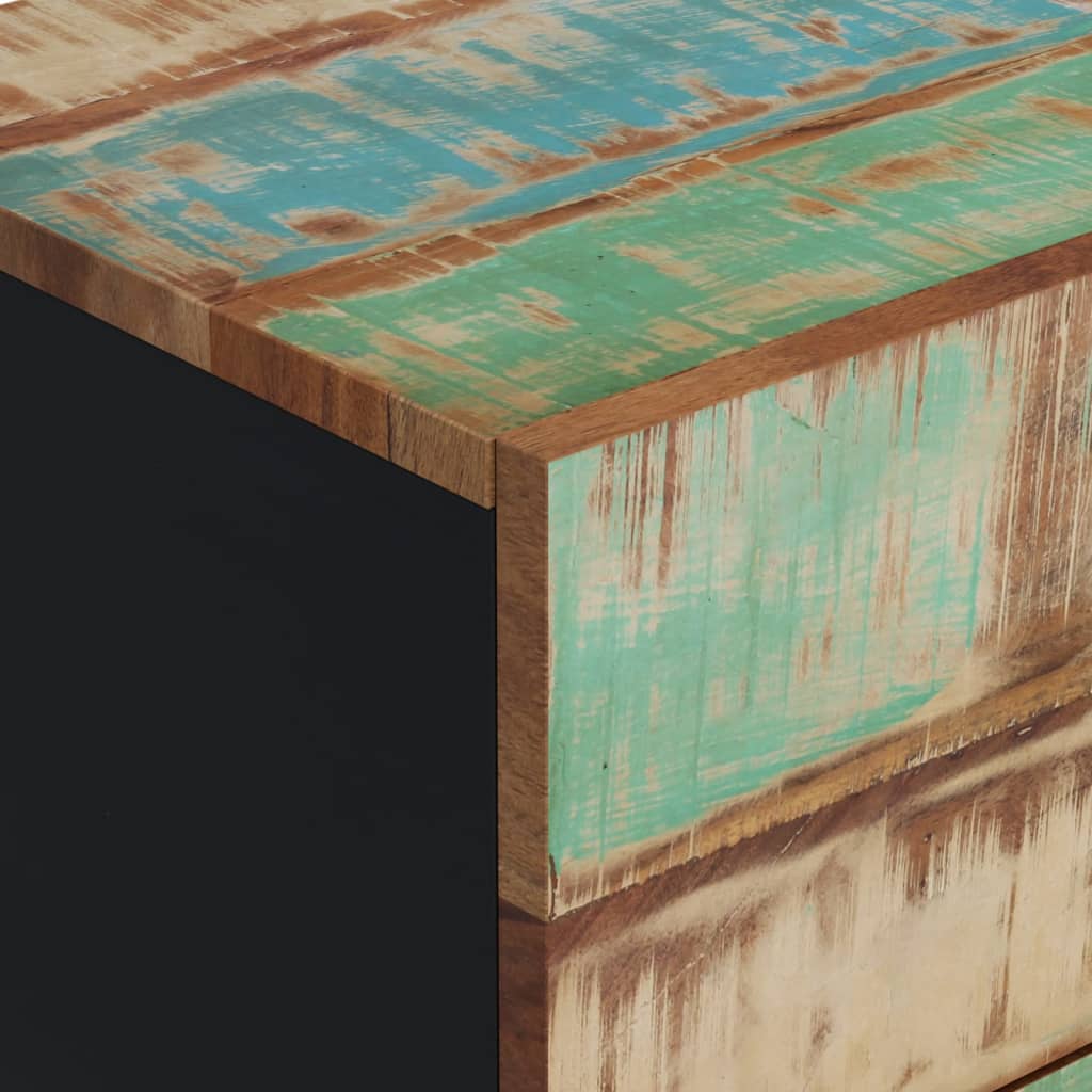 Sideboard with 3 Drawers 40x33.5x75 cm Solid Wood Reclaimed