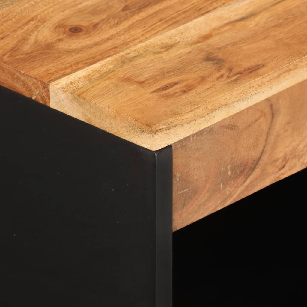 Sideboard with 2 Doors 60x33x75 cm Solid Wood Acacia